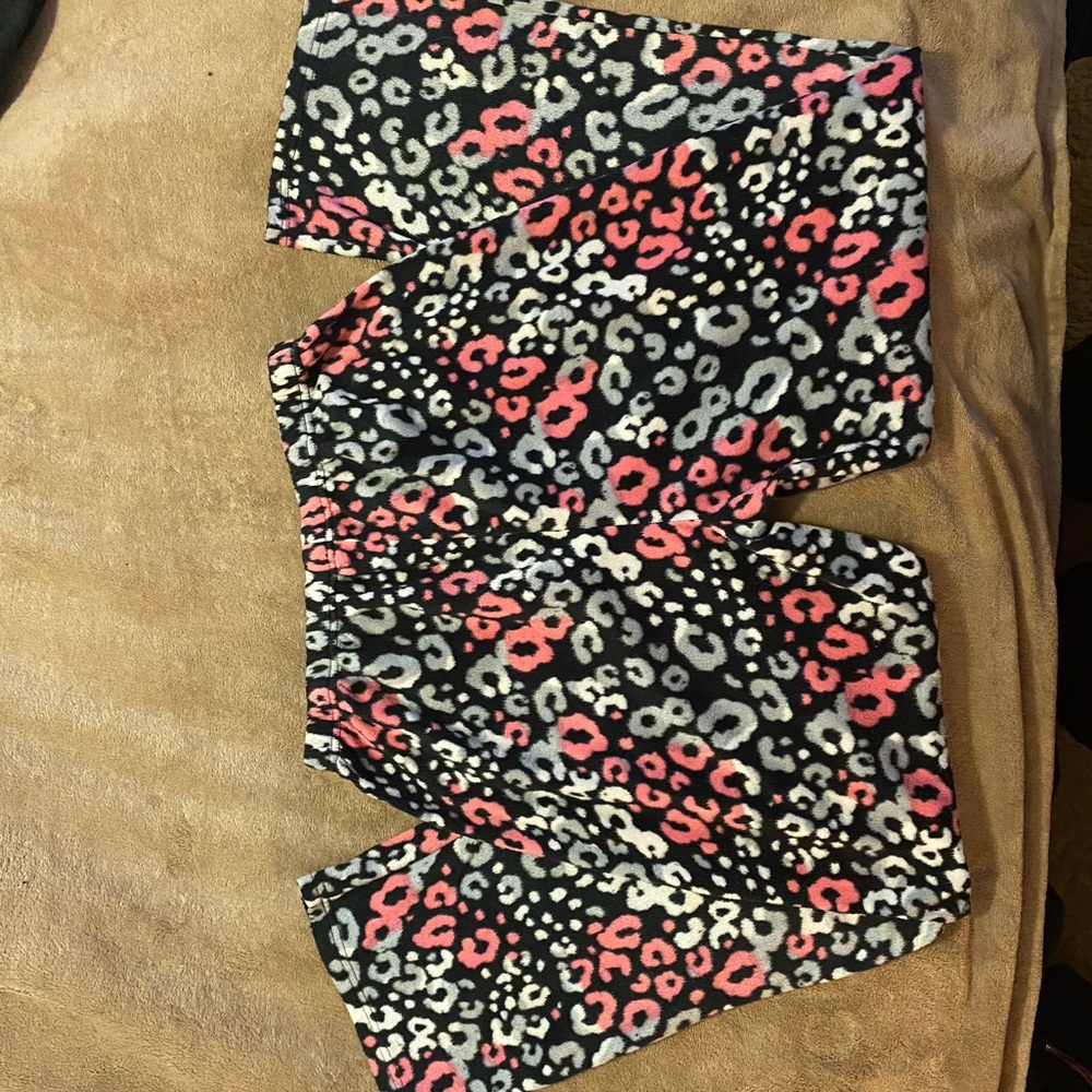 Leopard print sleepy time pants